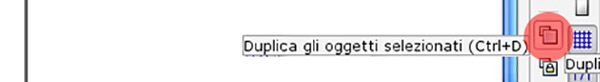 Duplicare l'oggetto tracciato