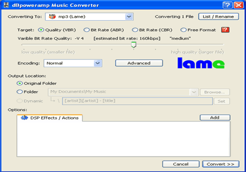 dbpoweramp music converter and all media guide