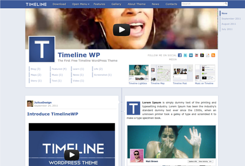 WordPress come Facebook con Timeline WP