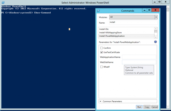 Cmdlet Show-command in PowerShell 3.0