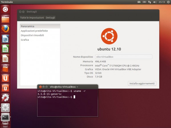 Il nuove kernel Ubuntu 3.5.0-17.28 è basato sul kernel Linux 3.5.5