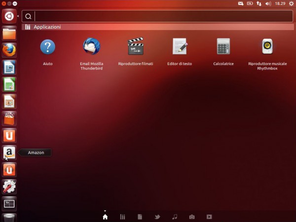  Il desktop di Ubuntu 12.10