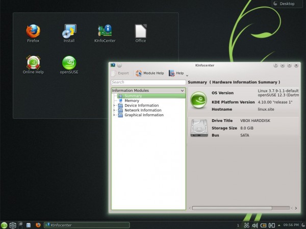 OpenSUSE 12.3 è basato sul kernel Linux 3.7