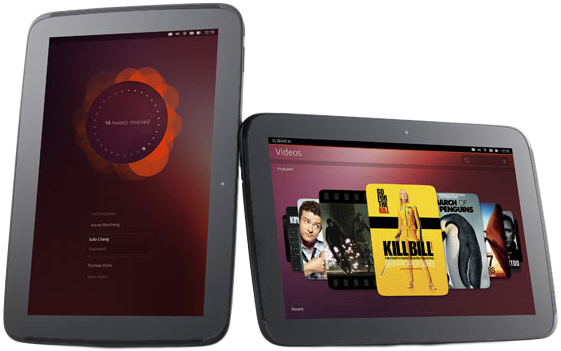 Un prototipo di tablet con Ubuntu (fonte: ubuntu.com)