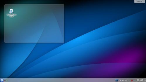 Il desktop di Kubuntu 13.04