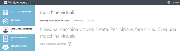 Gestione delle Macchine Virtuali da Portal