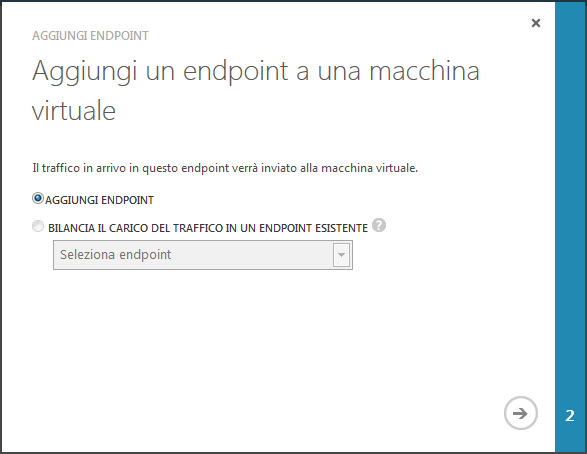 Aggiunta di un Endpoint