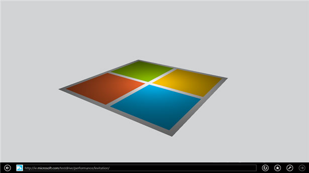 Demo 'Levitation' su IE Test Drive