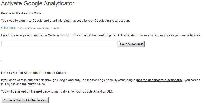 Interazione con le API di Google Analytics