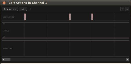 L’interfaccia dell’Action Editor di Giada