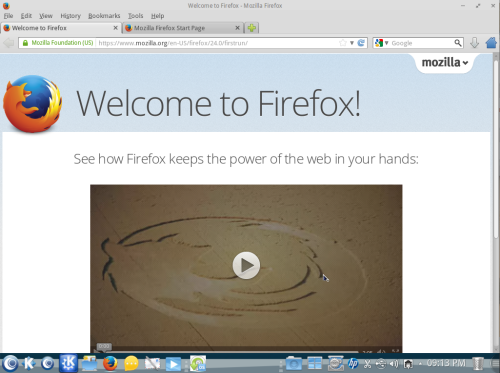 Firefox in OpenMandriva Lx 2013