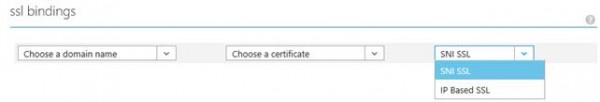 In uno dei due livelli di servizio a pagamento (Shared o Standard) è possibile specificare il binding SSL dei due tipi spiegati prima. 
