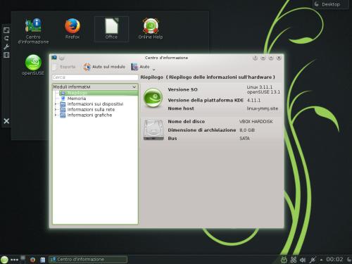 OpenSUSE 13.1 è basata sul kernel Linux 3.11