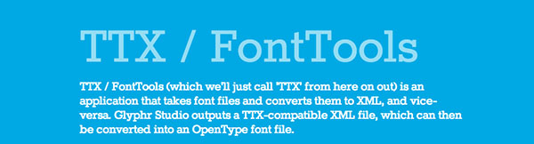 TXT/FontTools