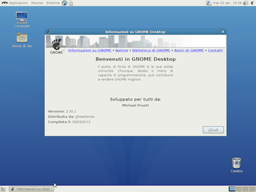 GNOME 2.30 è il desktop environment di gNewSense 3.1