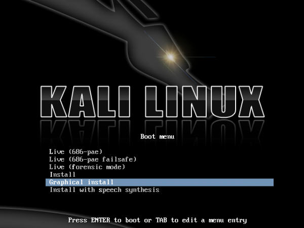 kali Linux installazione