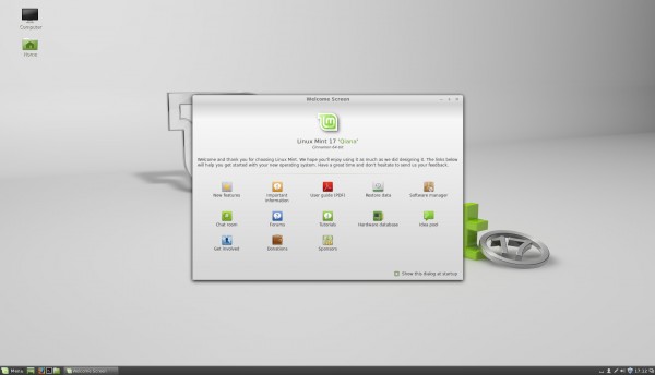 Il desktop di Cinnamon 2.2 su Linux Mint 17