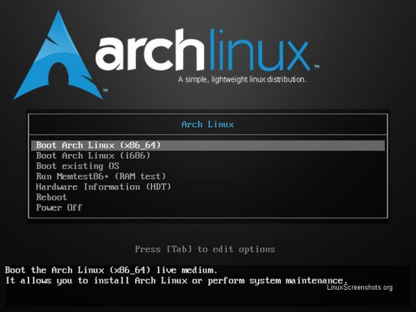 Il boot loader di Arch Linux