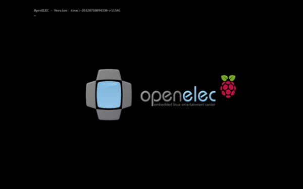 Avvio di OpenELEC su Raspberry Pi