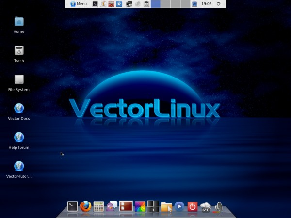 Il desktop di VectorLinux