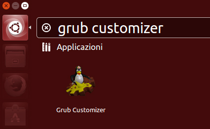 L'icona di GRUB Customizer dopo l'installazione su Ubuntu
