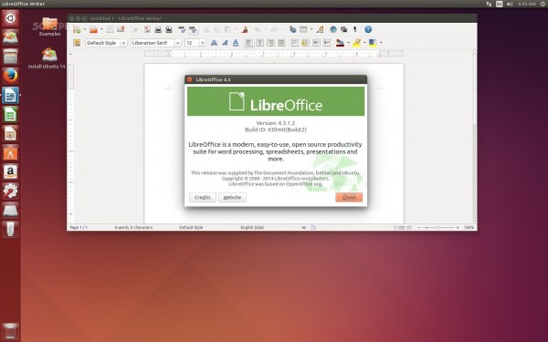LibreOffice su Ubuntu 14.10