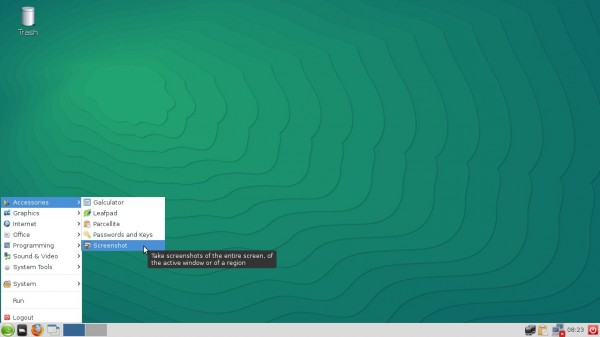 Il desktop di LXDE su OpenSUSE 13.2