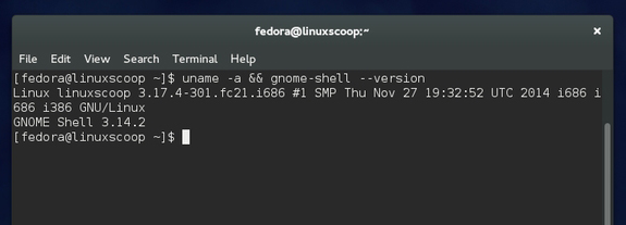 Fedora 21 è basata sul kernel Linux 3.17