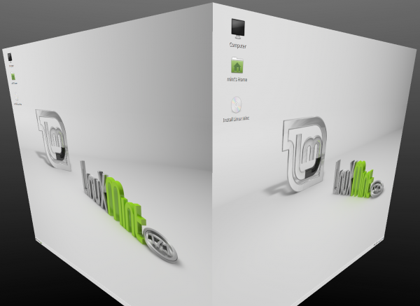 Gli effetti 3D di Compiz su Linux Mint 17.1 MATE Edition