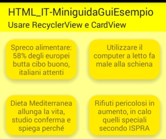 Effetto del GridLayoutManager