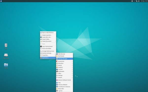 Il desktop di Xubuntu 15.10