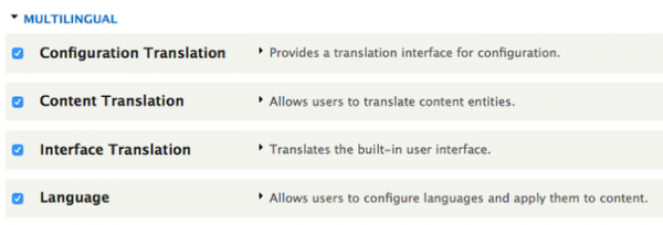 Supporto al multilingua migliorato su Drupal 8