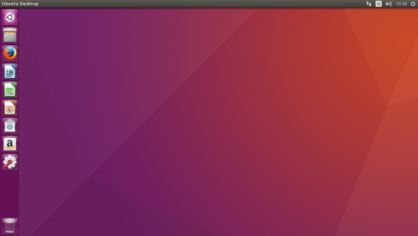Il desktop di Ubuntu 16.04