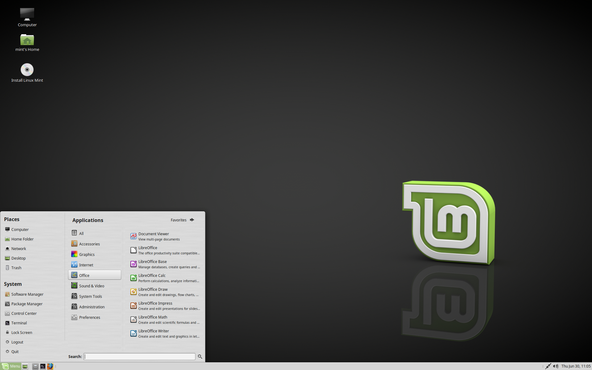 Il desktop di MATE 1.14 su Linux Mint 18