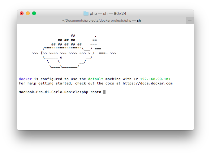 Docker su Mac OS X