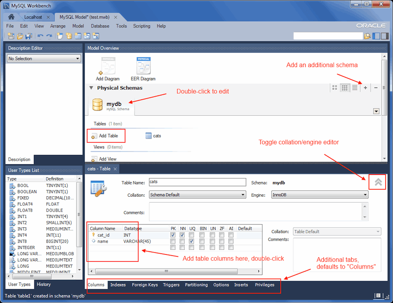 Add table. SQL create schema пример. MYSQL workbench datatype список. Table in MYSQL.