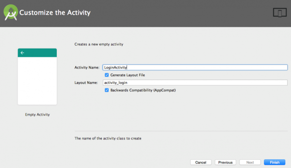 Personalizzazione dell’Activity principale