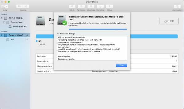 Formattazione SD Card su Mac OS