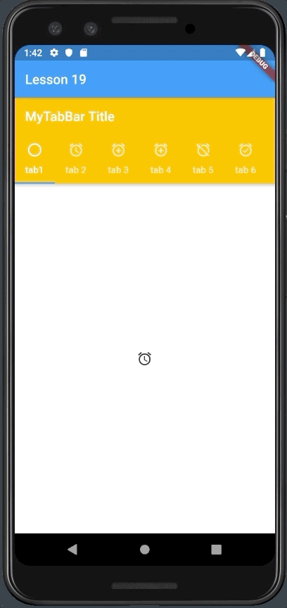 Creazione di una schermata con otto Tab scorrevoli per Android