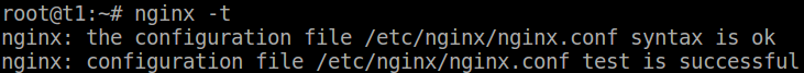 Verifica della configurazione di Nginx