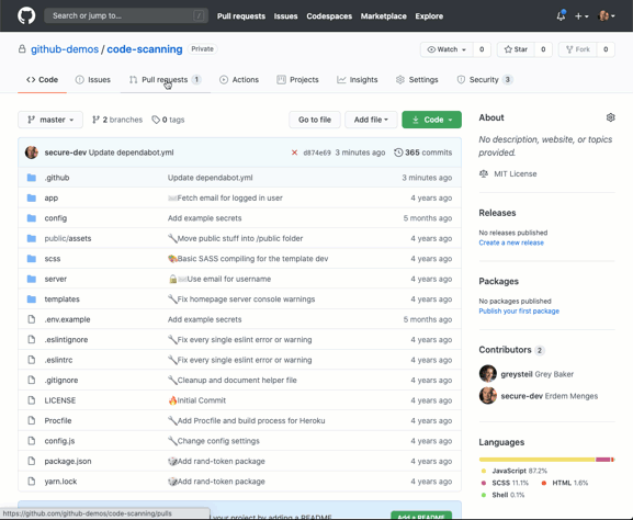 I risultati del Code Scanning di GitHub sono utili in fase di code review