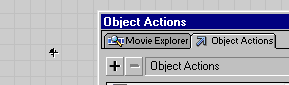 Il codice va associato al movieclip, non ad un frame