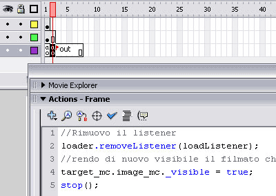 Inserimento dello script