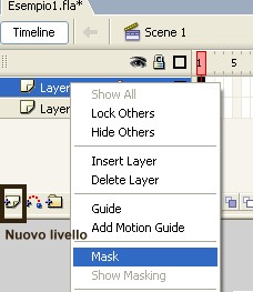 Creazione di un livello maschera