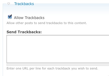 Inviamo un Trackback