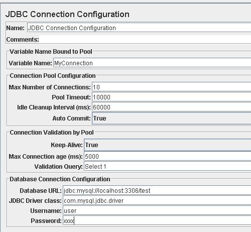 Creazione di una configurazione JDBC