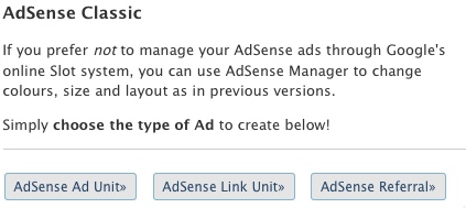 AdSense Classic