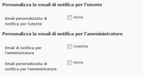 Email personalizzate