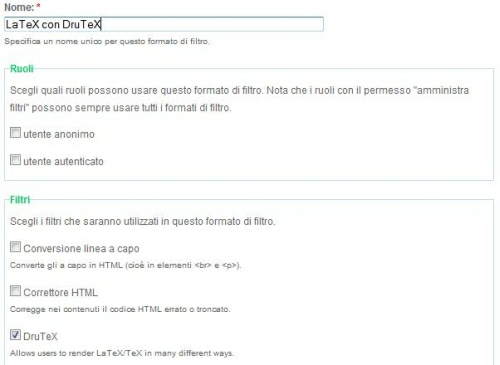 creazione filtro per Drutex