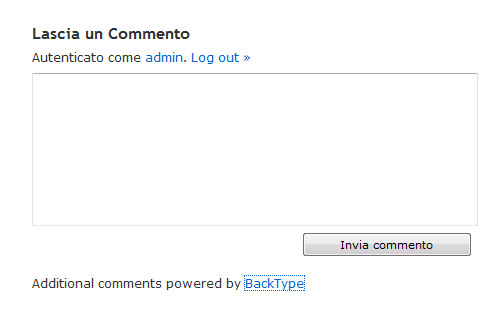 Additional comments powered by BackType